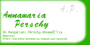 annamaria perschy business card